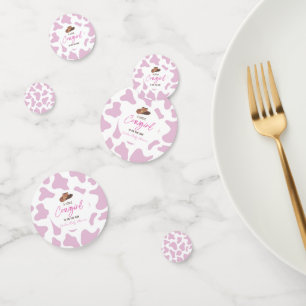 Little Cowgirl Cow Girl Rodeo Western Baby Shower Confetti