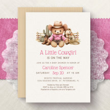 Little Cowgirl Pink Western Baby Shower