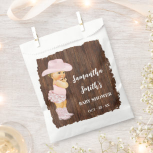 Little Cowgirl Western Baby Shower Party Favour Bags