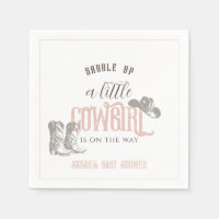 Little Cowgirl Western Pink Girl Baby Shower