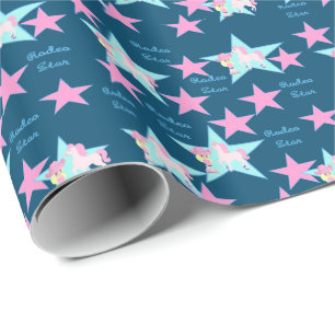 Little Cowgirl With Horse Wrapping Paper