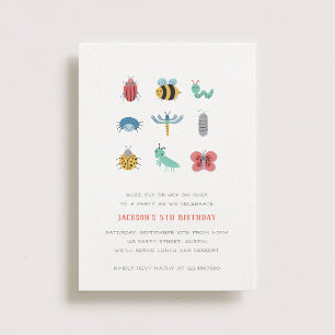 Little Crawlers Kids Birthday Invitation