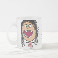 Little Crazy Eye Cartoon Girl