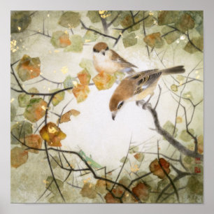 Little Creature-Bull-headed Shrikes Poster