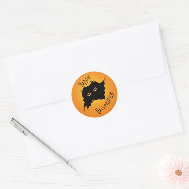 Little Creeper Halloween Classic Round Sticker (Envelope)
