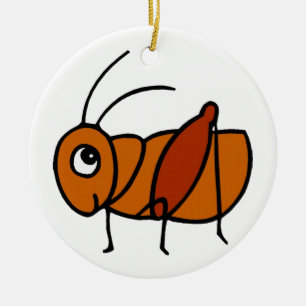 Little Cricket Ceramic Tree Decoration