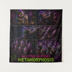 Little critters  comic style tapestry metamorphosi