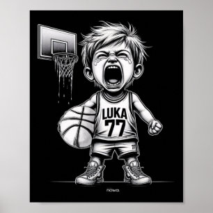 Little Cry Luka By Crying With The Hoop Poster