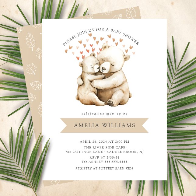 Little Cub Love Baby Shower Invitation (Creator Uploaded)