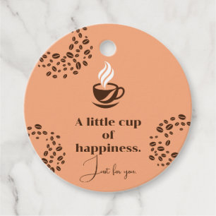 Little Cup Of Happiness Coffee Gift Tag