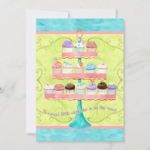 Little Cupcake, Baby Shower Invitations