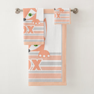Little, curious Fox Bath Towel Set