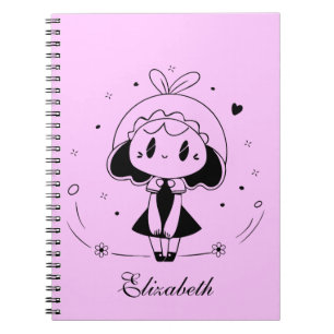 Little Cute Anime Girl Notebook