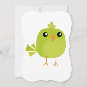 Little cute birds invitation