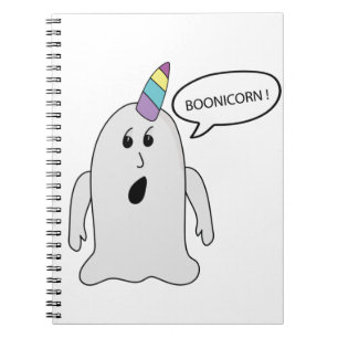 Little Cute Boonicorn Ghost Notebook