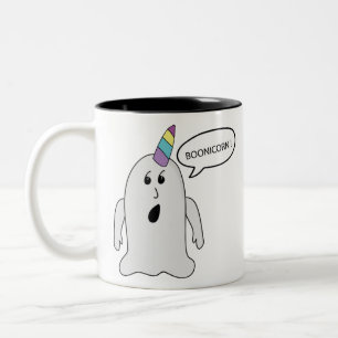 Little Cute Boonicorn Ghost Two-Tone Coffee Mug
