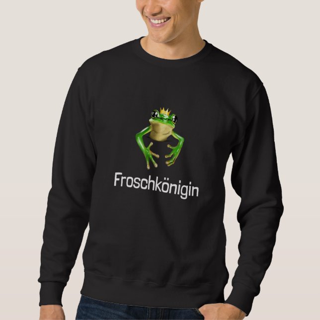 Little Cute Frog  Frog Queen (D010 1287a)  Sweatshirt (Front)
