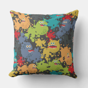 Little cute funny monsters cushion