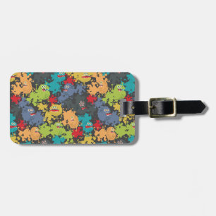 Little cute funny monsters luggage tag
