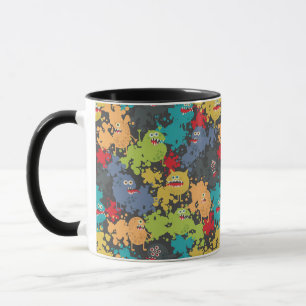 Little cute funny monsters mug