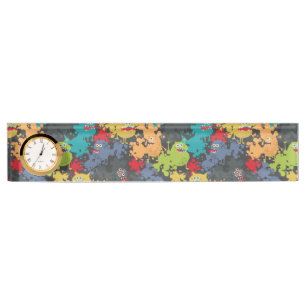 Little cute funny monsters nameplate
