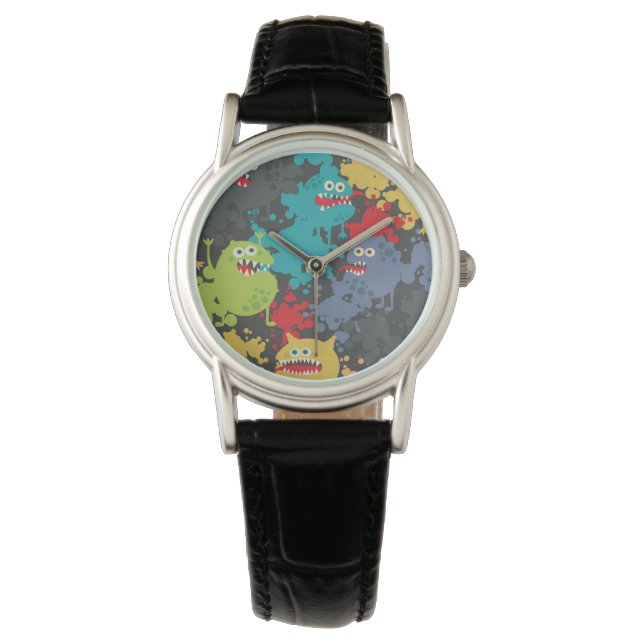 Little cute funny monsters watch (Front)