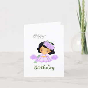 Little cute girl holiday card