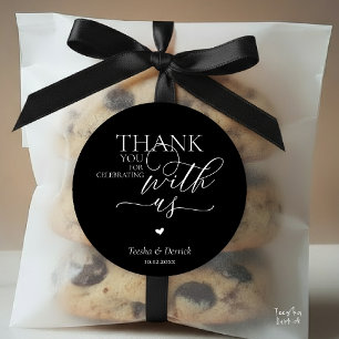 Little Cute Heart, With Huge Love Thank You Gifts Classic Round Sticker