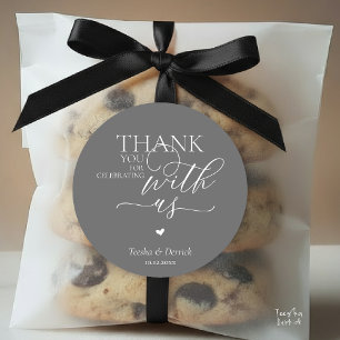 Little Cute Heart, With Huge Love Thank You Gifts Classic Round Sticker