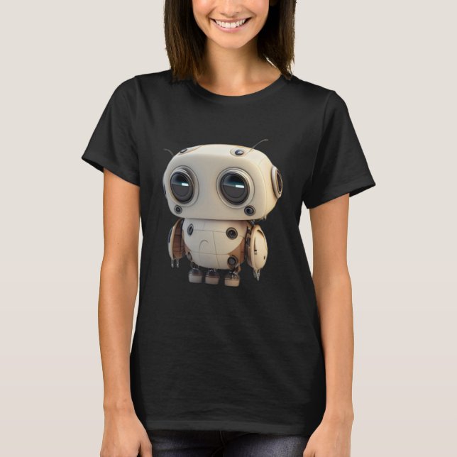 Little cute sad robot T-Shirt (Front)