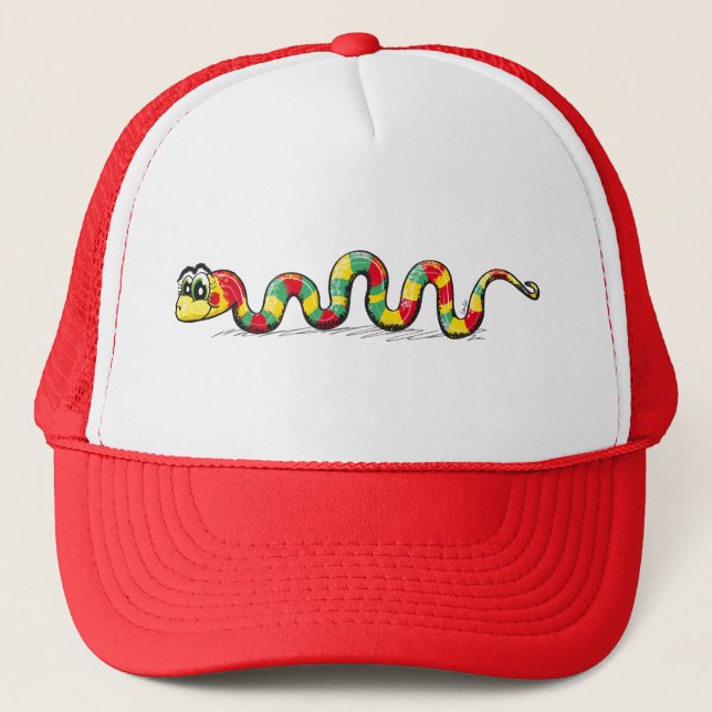Little Cute Snake - red hat (Front)