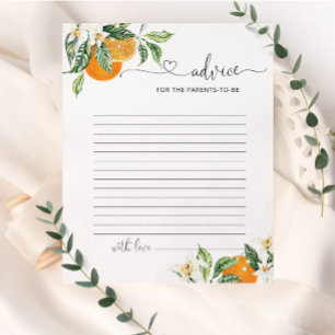 Little cutie advice for the parents to be card