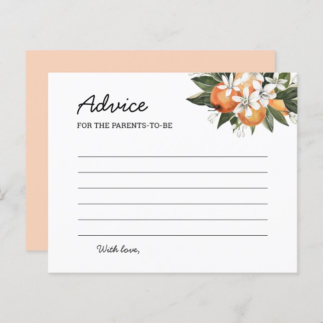 Little Cutie Baby Advice For The Parents To Be (Front/Back)