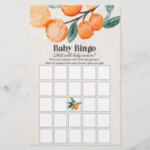 little cutie baby shower baby bingo game 