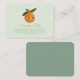 Little Cutie Baby Shower Books for Baby Enclosure Card