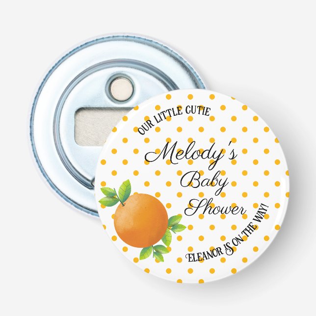 Little Cutie Baby Shower Bottle Opener (Front)
