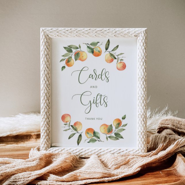 Little cutie baby shower cards and gifts sign (Creator Uploaded)