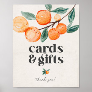 little cutie baby shower cards and gifts sign