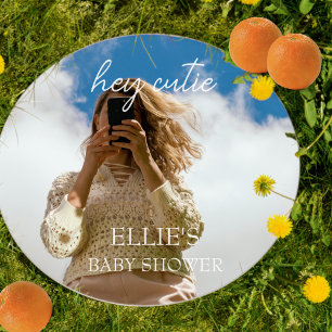 Little Cutie Baby Shower Decoration Window Cling