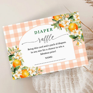 Little Cutie Baby Shower Diaper Raffle Cards
