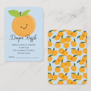 Little Cutie Baby Shower Diaper Raffle Enclosure C Card