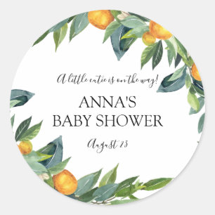 Little Cutie Baby Shower Favor Label