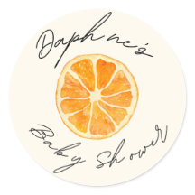 Little Cutie Baby Shower Favour Stickers