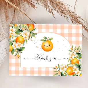 Little Cutie Baby Shower Flat Thank You Enclosure Card