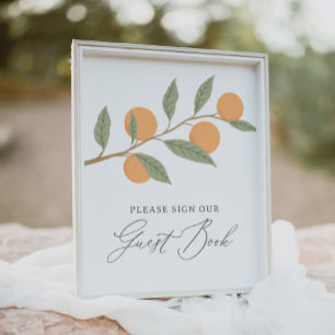 Little Cutie Baby Shower Guest Book Sign