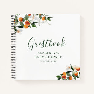 little cutie baby shower guestbook notebook