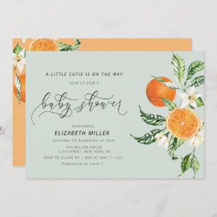 little cutie baby shower invitation