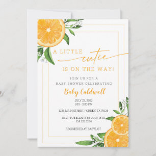 LITTLE CUTIE BABY SHOWER INVITATION