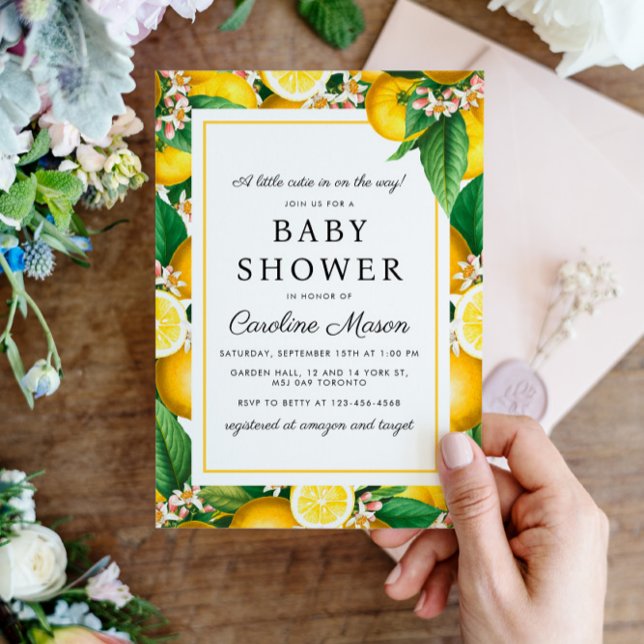 Little Cutie Baby Shower Invitation (Creator Uploaded)
