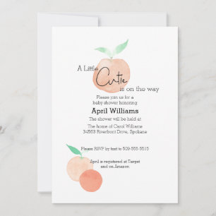 Little Cutie Baby Shower Invitation